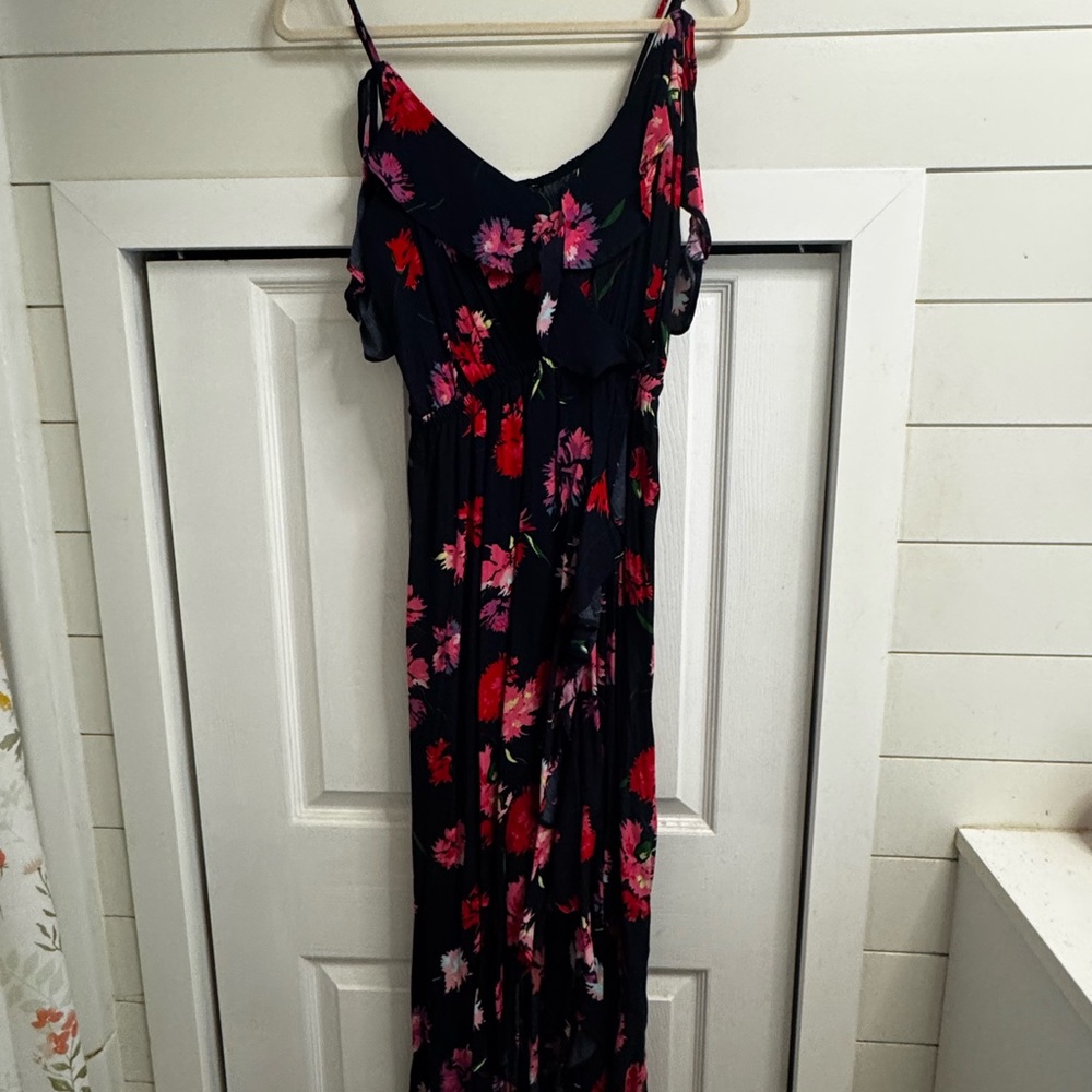 Floral Spaghetti Strap Maxi Dress